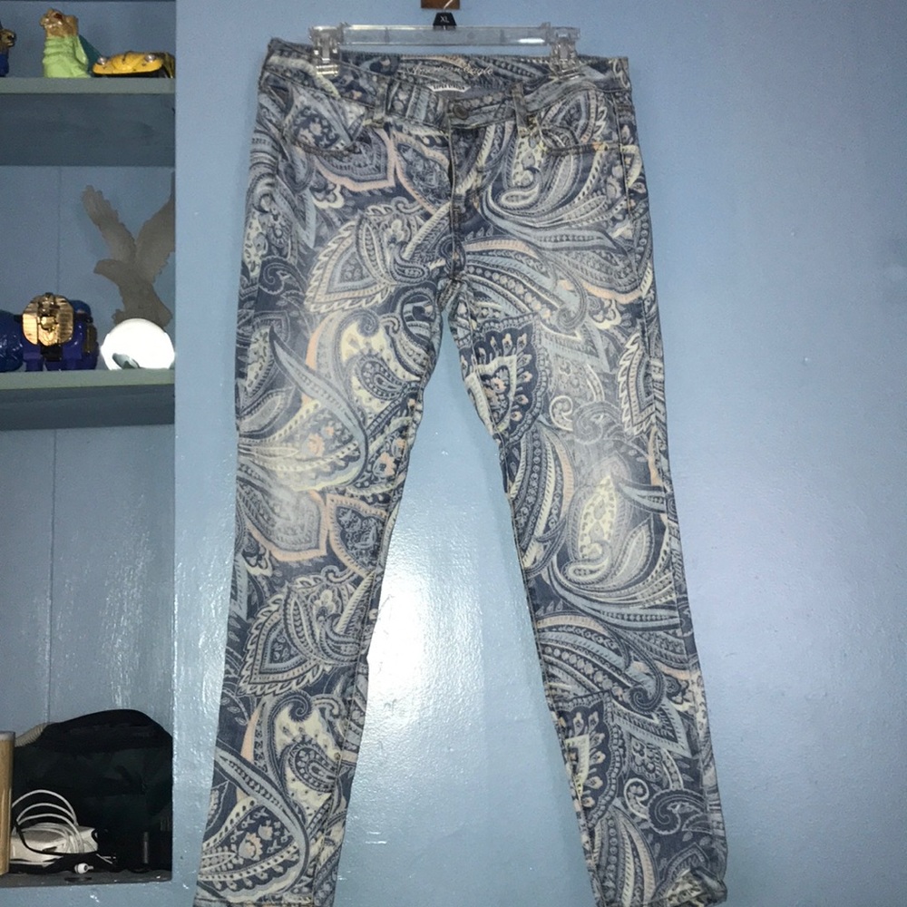American Eagle, Patterned Jeggings, Size 10